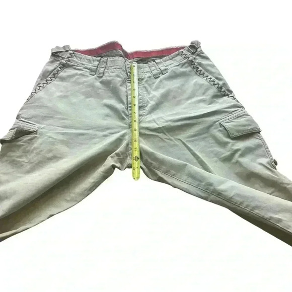 Hugo Boss Cargo Pants Men's L Ivory Straight Leg Button Pockets Cotton Bottoms. - Picture 10 of 12